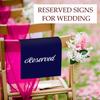6 шт. табличек на стулья, зарезервированные церковные скамьи, таблички с напечатанными словами, для свадеб, мероприятий, вечеринок, праздников, подставок, скамейки, зарезервированные, подвесные