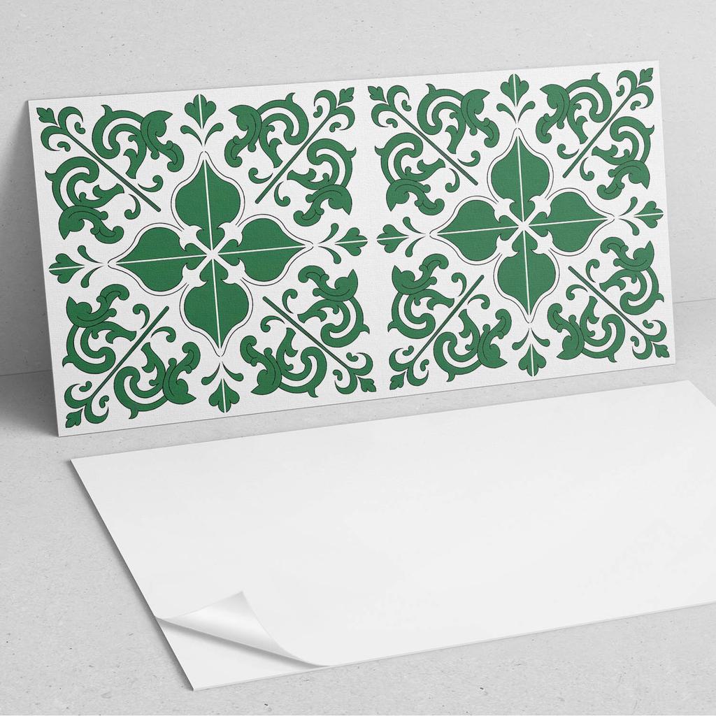 Winylowy Panel Ścienny Z Nadrukiem Do Jadalni 120X60 Cm Wzór Roślinny Z Ornamentami