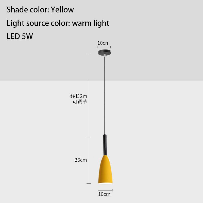 Nordic Modern Creative Chandelier Simple Pendent Multicolor Lamp Single Head Chandelier Спальня Кухня Ресторан Кофе-бар