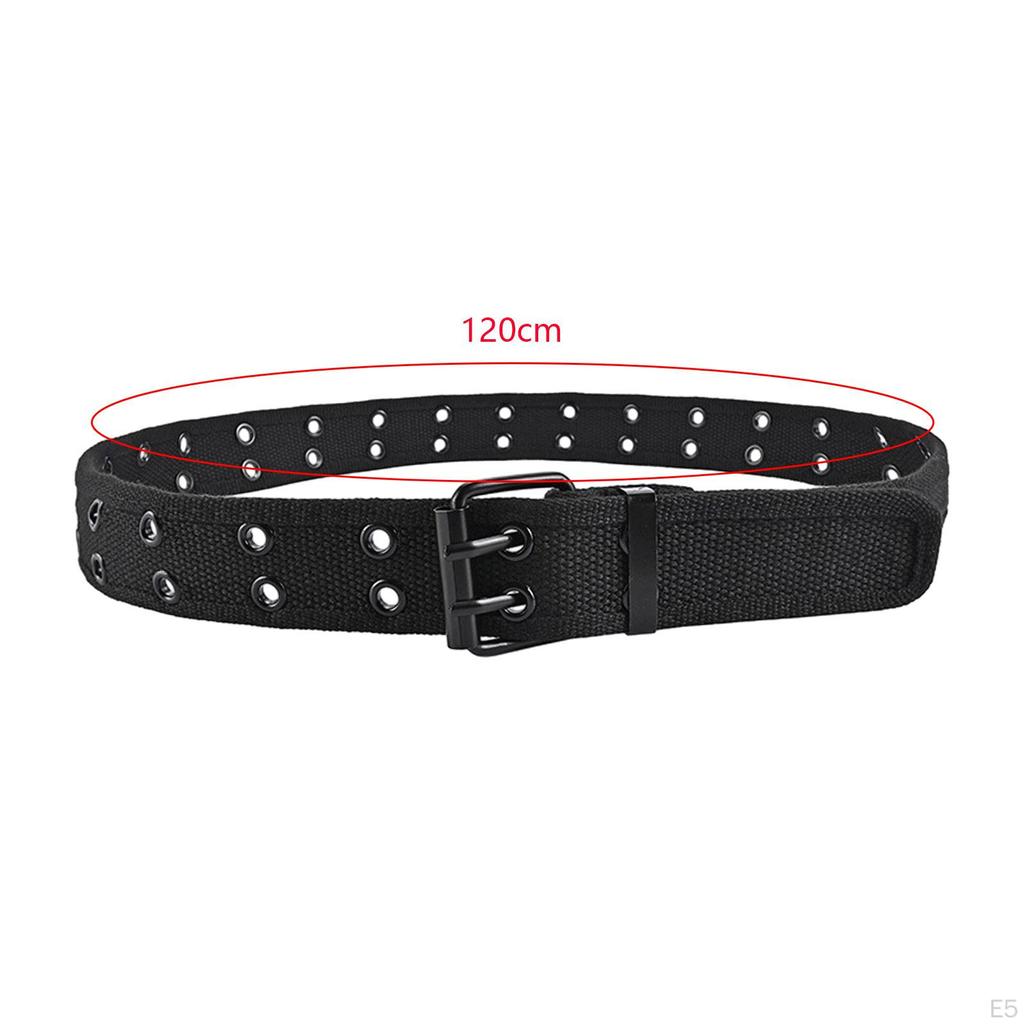 Double Grommets Belt Jeans Punk Belts Casual Waistband Clothing Accessories
