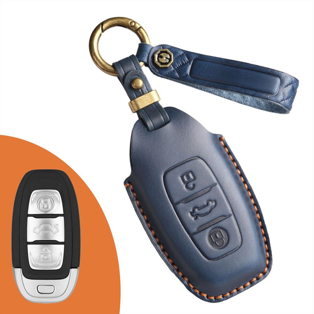 Ретро чехол для ключа подходит для Hongqi h5 h7 старый автомобиль ручной работы кожаный чехол для защиты ключа кольцо.