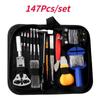 147-Piece Clock Maintenance Hardware Tools Watch Maintenance Open Back Cover Remove Strap Repair Kit