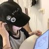 Peaked Cap Cat Ears Baseball Cap Anime Embroidery Baseball Hat Versatile Octagonal Hat  Girl