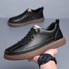 Fashion Outdoor Casual Fashion Man Genuine Leather Sneakers Shoes Casual Antiskid Men Shoes Luxury Designer Hiking Handmade Leather