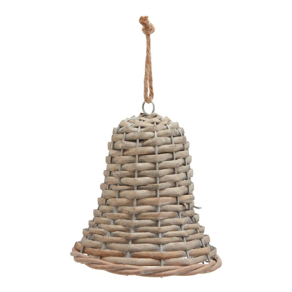 Hill Interiors The Noel Collection Wicker Bell Christmas Decoration