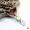 Japanese Cute Lucky Cat Keychains Car Bag Decor Sound Bell Pendent Charm