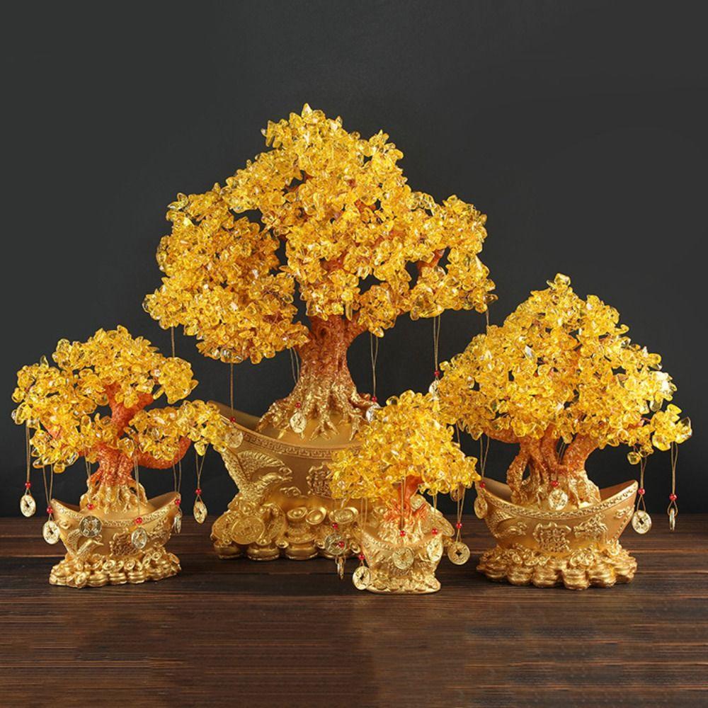 Living Room Good Fortune Desktop Ornaments Decorative Articles Money Tree Ornaments Fortune Tree