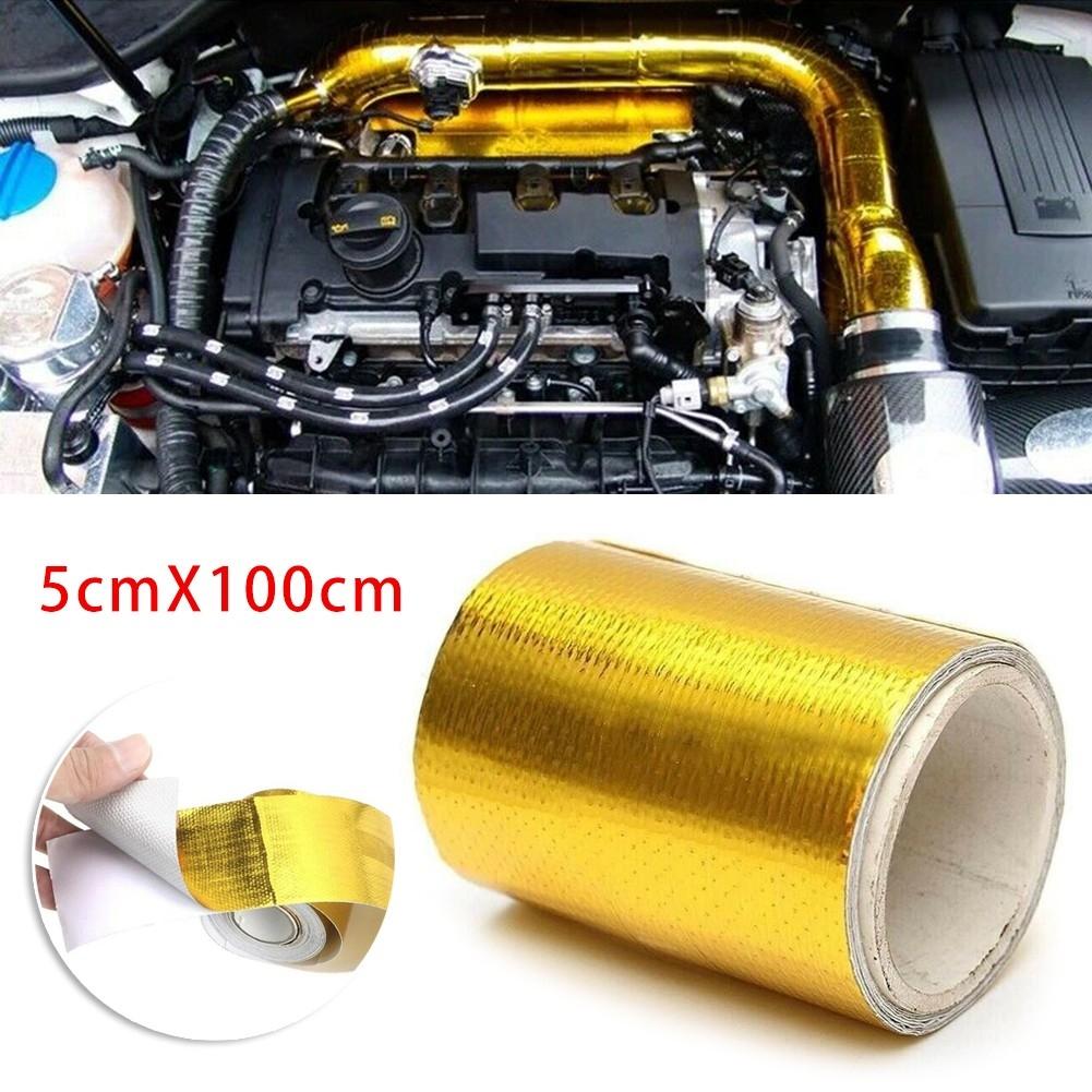 Heat Shield Wrap Tape 2021 Fiberglass Gold Heat Insulation