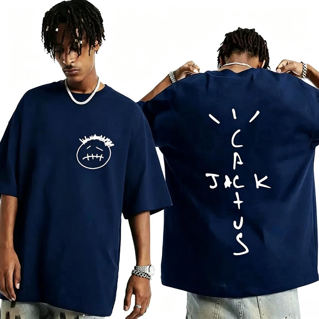 Fashion Hip Hop T Shirt Casual Tshirt Rapper Cactus Jack Music Album T Shirts Unisex And Unisex Casual Y2k Tops Aesthetic Clothes