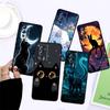Мультяшный Милый Кот Для Xiaomi Redmi 12 13C 12C 13 10C 9T A2 9A 9C 7A Note 10S 8T 10 9 8 Pro 4G 5G Черный Чехол для Телефона