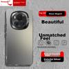 Baozou Phone Case for Honor Magic6, Honor Magic6 Protective Cover, Silicone Soft Edge Simple Anti-Drop Laser Gradient Premium Frosted Hard, Gray