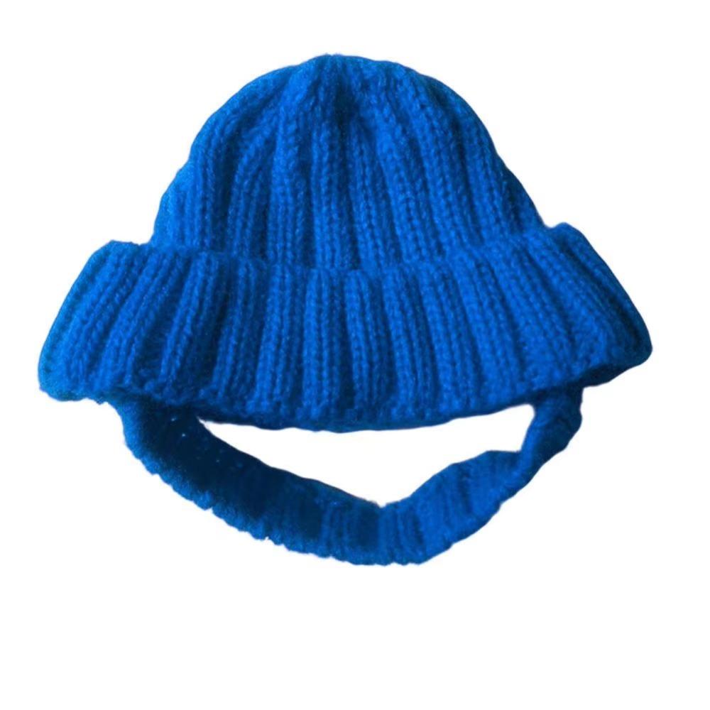Windproof Pet Knitted Hat Playful Dog Design Winter Dog Cap Warm Dog Beanie Christmas Festival