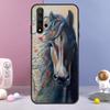 Художественный чехол с изображением лошади для Huawei Nova Y60 Y61 Y70 Y72 Y73 Y90 Y91 9 10 SE 7i 8i 11i 12i P30 P40 Lite P60 Pro