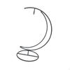Metal Moon Shaped Stand Holder Versatile for Home Decor Accessory 9.6inch Tall Sturdy Glass Globe
