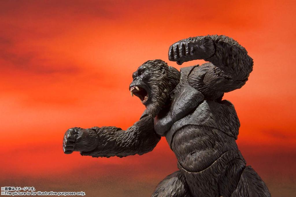 TAMASHII NATIONS Monster Arts KONG FROM GODZILLA KONG 145mm Painted Movable Figure S.H. VS. (2021) Approx. PVC&ABS