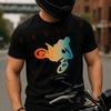 Funny Motorcross Motorcycle Ride Enthusiast Loose Men's Casual Moto T-Shirt Cotton Short Sleeve