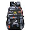 Школьная сумка Трехуровневая сумка Игра «Поедание курицы» Backpack Мир Рюкзак Мужской рюкзак Модный тренд Ученики младших классов Школьная сумка для начальной школы