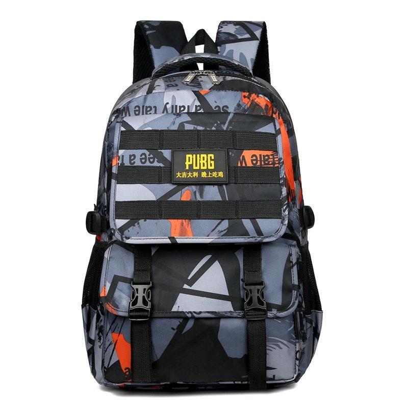 Школьная сумка Трехуровневая сумка Игра «Поедание курицы» Backpack Мир Рюкзак Мужской рюкзак Модный тренд Ученики младших классов Школьная сумка для начальной школы
