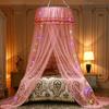 Ruffle Dome Ceiling Mosquito Net Princess Mesh Canopy Dust-proof Bedroom Decor