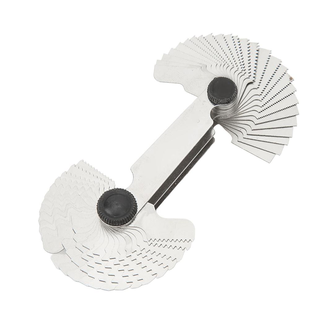 Металлический резьбомер для гитары Метрический Имперский 55 60 градусов Инструмент для измерения шага резьбы