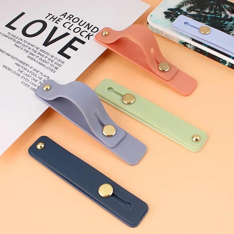 Silicone Retractable Mobile Phone Holder Finger Ring Grip Bracket Stand for IPhone 15 Xiaomi Universal Phone Accessories
