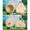 Slient Hamster Exercise Wheel Adjustable Height Rat Race Track Toy  for Exercising
