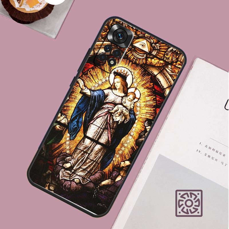 Virgin Mary Christian Case For Xiaomi Redmi Note 12 11 8 9 10 13 Pro 12S 11S 10S 9S Redmi 13C 9C 10C 12C Cover