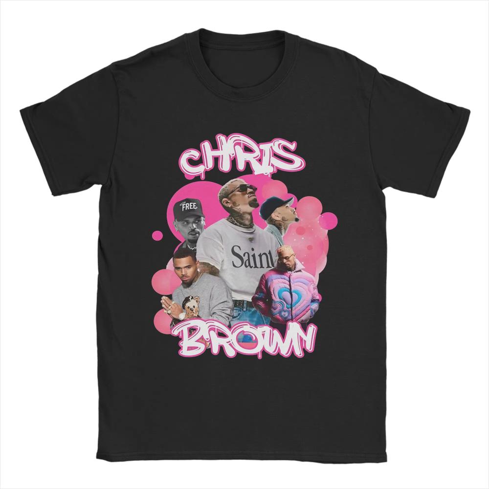 Мужская футболка Chris Brown Breezy Bowl XX Тур 2026 Модная хлопковая футболка с коротким рукавом Футболка рэпера С круглым вырезом Топы Большие размеры S...