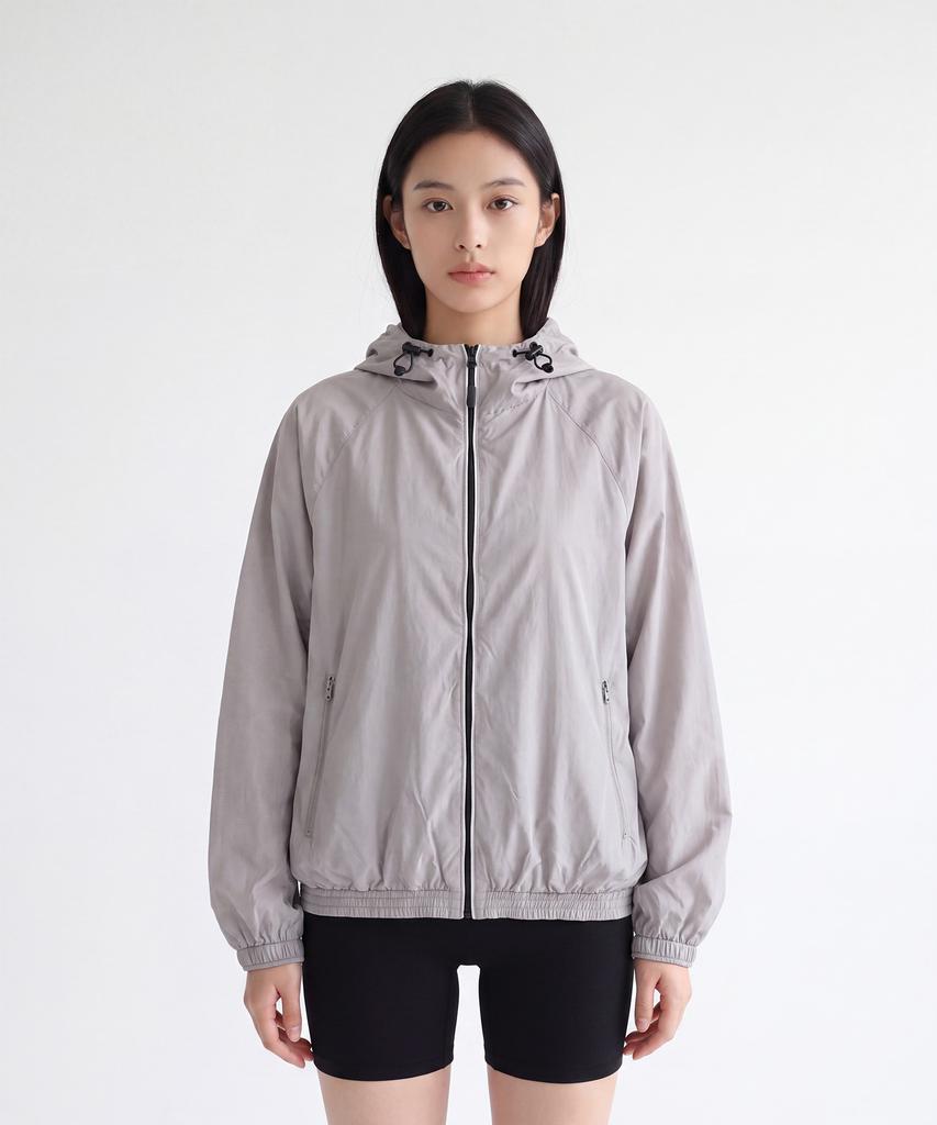 STEELS Sheer Piping Point Oversized Active Windbreaker_1Color