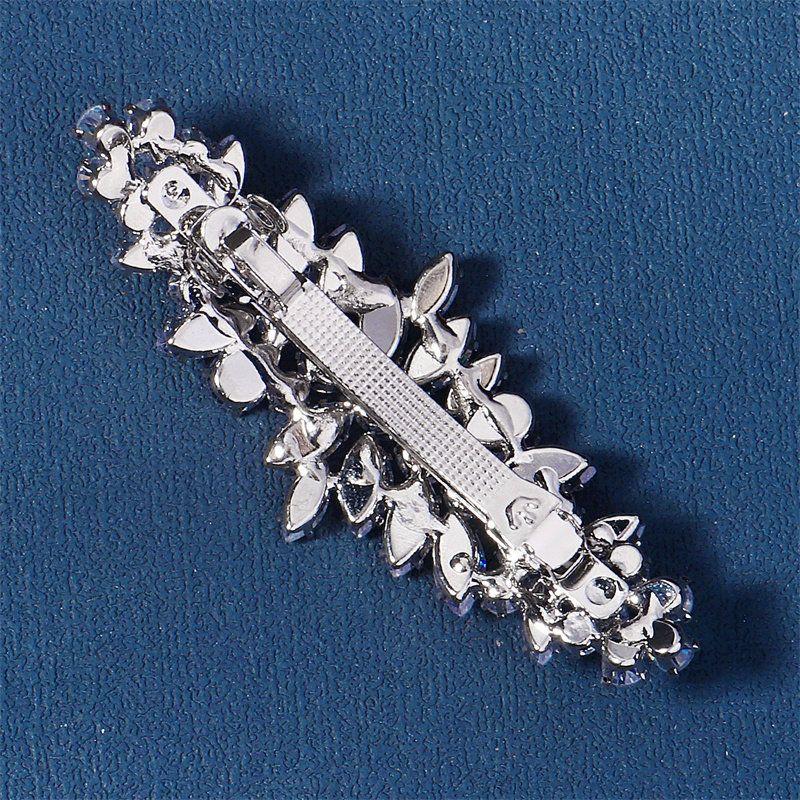 Moissanite, European and American Style, Versatile for Daily Use, Light Luxury Hair Clip, High-End Accessory, Bridal Hairpin, Spring Clip for Women