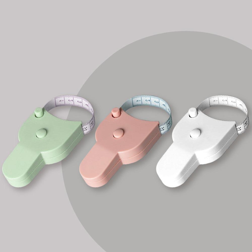 150 Cm Body Measuring Tape Retractable Measuring Tape Push Button Retract Self-Tightening Measure Ruler for Body Waist Chest Leg