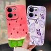 Для Xiaomi Poco C85 C85X C75 C71 C65 Чехол Милый Котенок Вишневая Капля Ударопрочный Пылезащитный Мягкая Задняя Крышка Для PocoC85X PocoC71 Capa