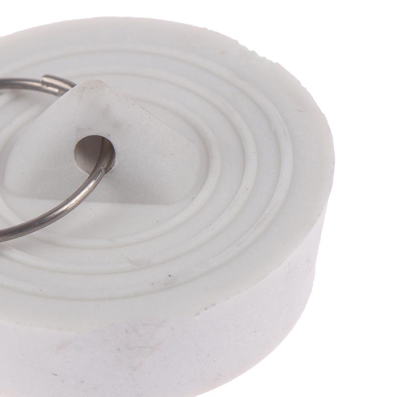 Rubber Sink Drain Stopper Plug With Hanging Ring For Bathtub Kitchen Bathroom