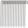 Колышек из нержавеющей стали Soomloom для фиксации тента, длина 30 см, инструменты для кемпинга, набор колышков, 16 шт.