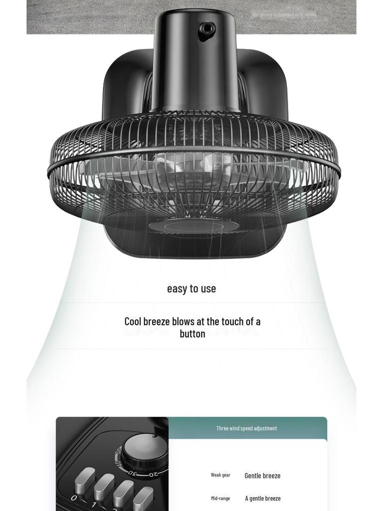 Бесшумный настольный электрический вентилятор: 12/16-дюймовый качающийся настольный вентилятор для дома или общежития