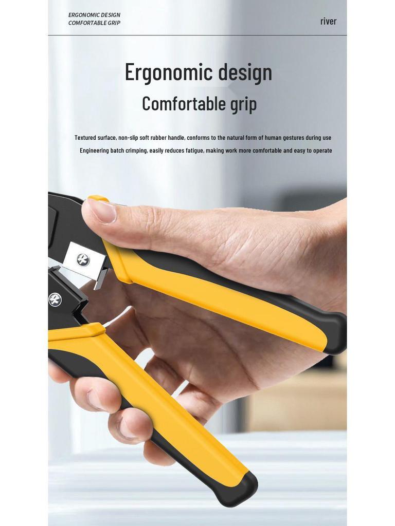 Ruineng Профессиональный набор инструментов для обжима сети Cat 6 с многофункциональным тестером