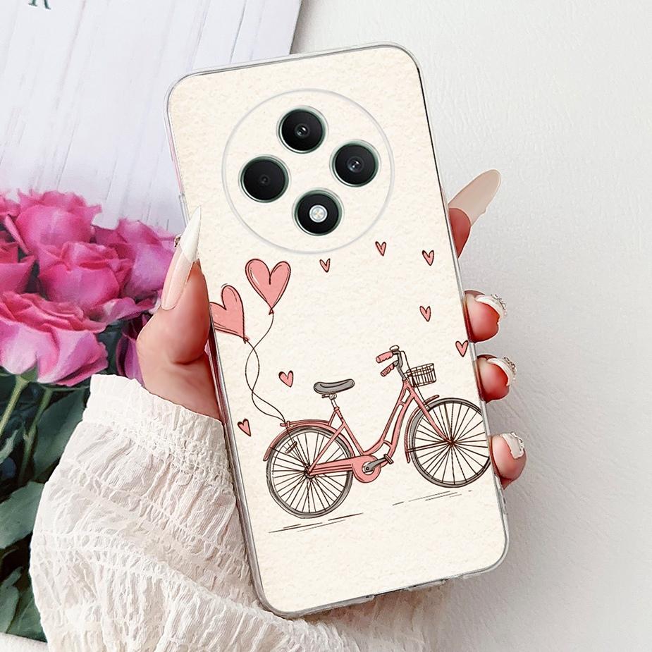 Чехол для Oppo Reno 12F 4G CPH2687 Милый Модный Расписной Чехол Мягкий Силиконовый Чехол для Телефона Для Oppo Reno12 F Reno 12 FS Reno12F Корпус