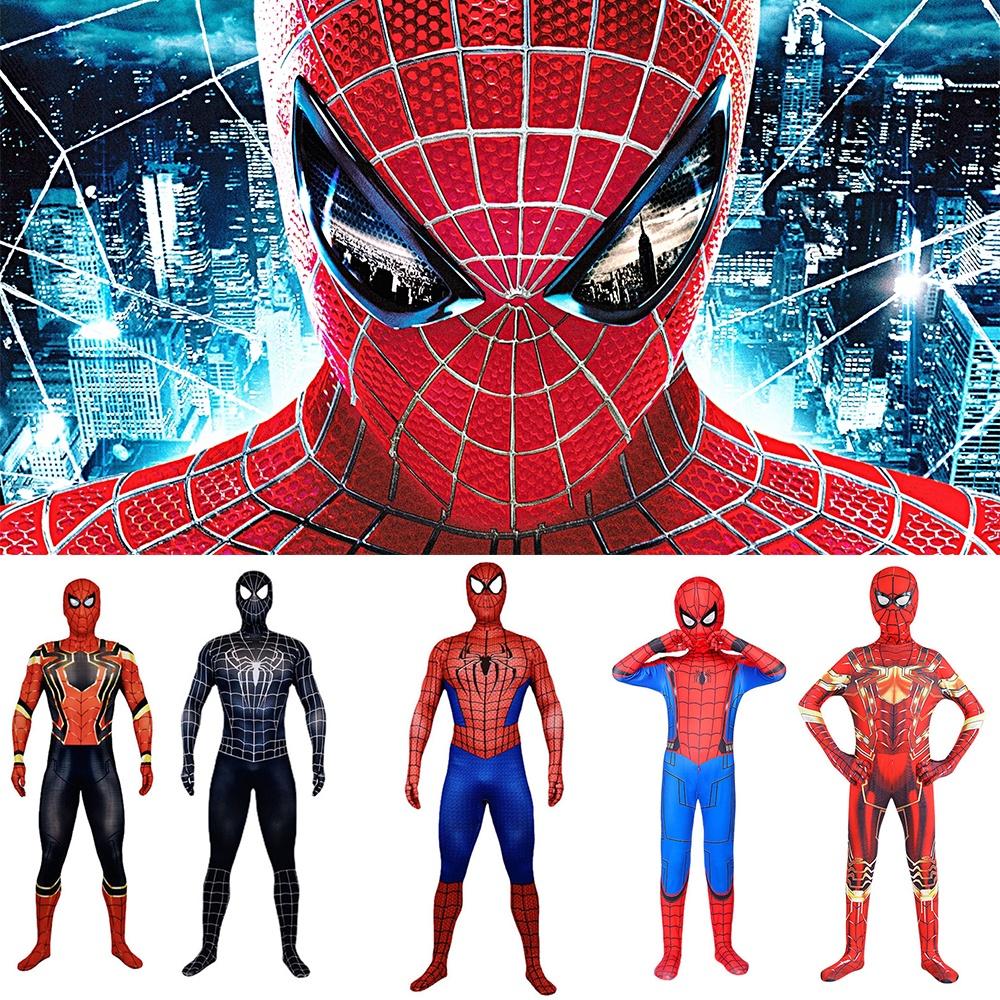 Spider-man No Way Home Amazing Iron Black Costume Suit Perfect For Halloween Fun