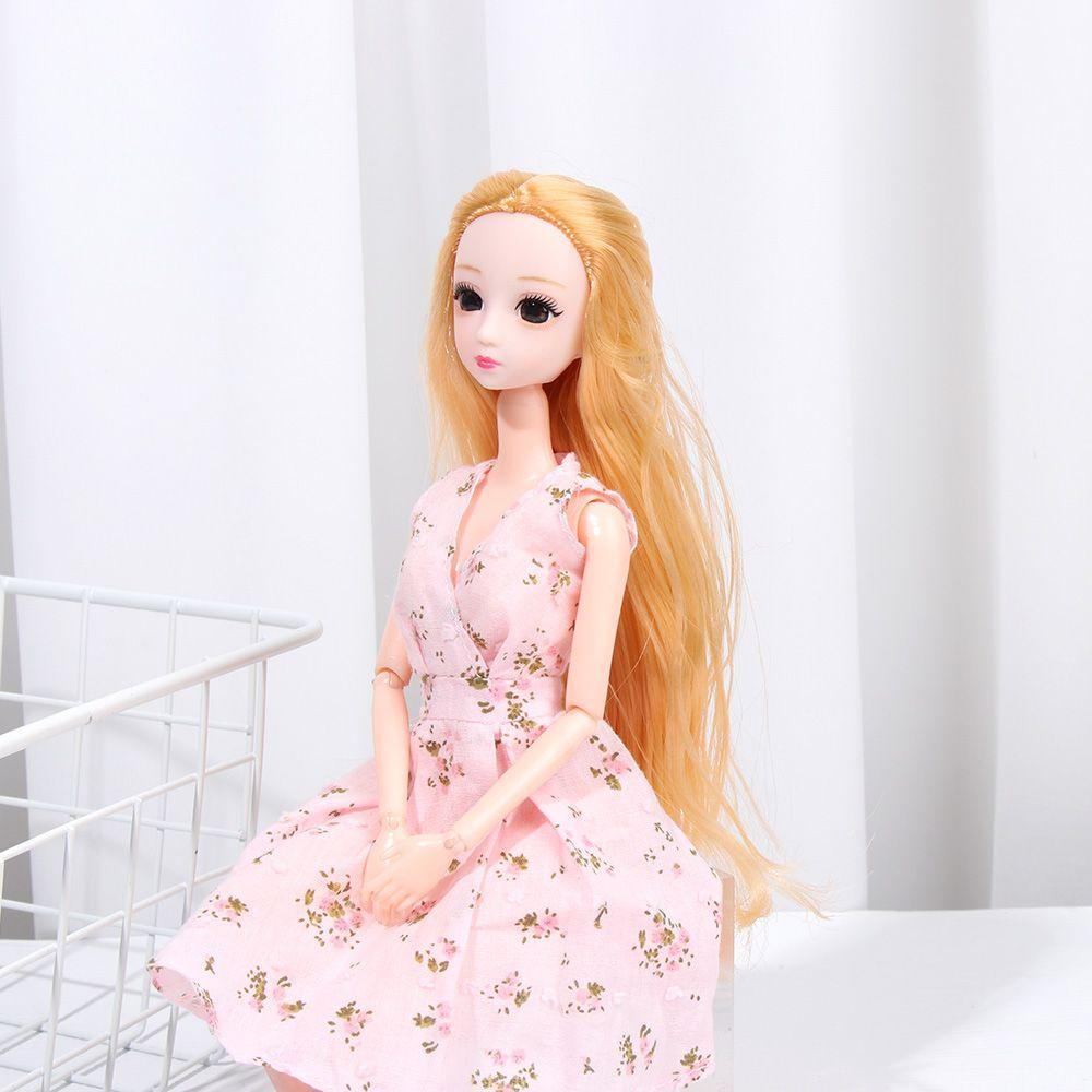 Игрушки Длинные прически 1/6 BJD Кукольная голова DIY Головной убор 30 Кукольные суставы Древние Кукольные аксессуары