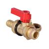 Drain and fill valve with lever knob 1/2, brass