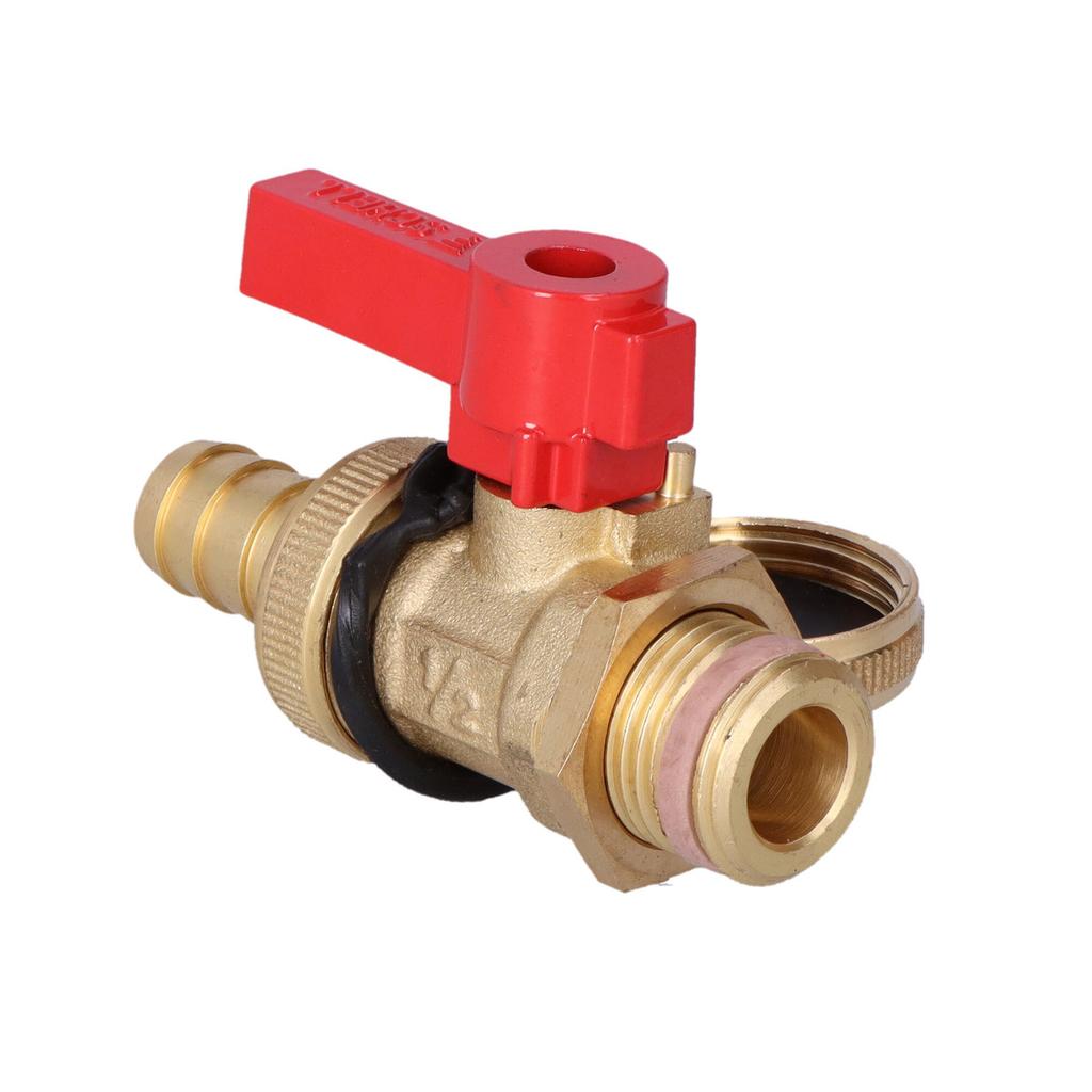 Drain and fill valve with lever knob 1/2, brass