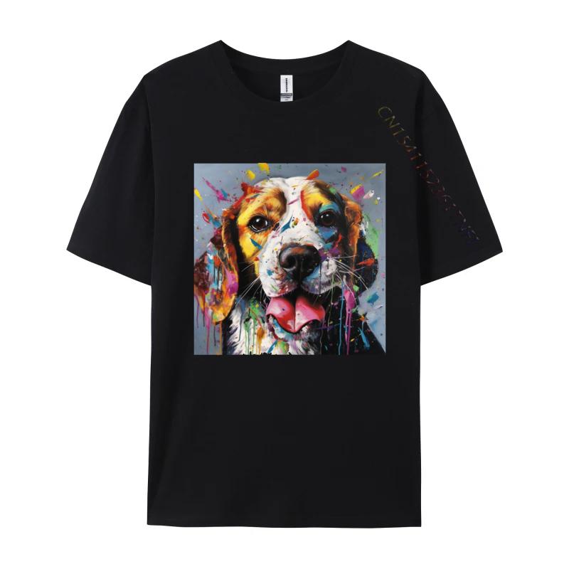 Beagle Curves TShirt Funny Beagle Dog Tshirts Custom Tops T Shirt 2024 Newest Black Clothing Shirt Unisex