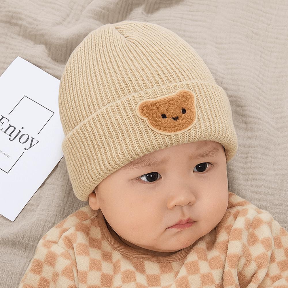 Warm Knitted Hat Windproof Pullover Cap Fashion Beanie Cap Baby