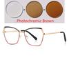 0 -0.5 -0.75 To -6.0 Metal Steampunk Hexagon Prescription Glasses Myopia Blue Light Blocking Student Dioptric Glasses Women