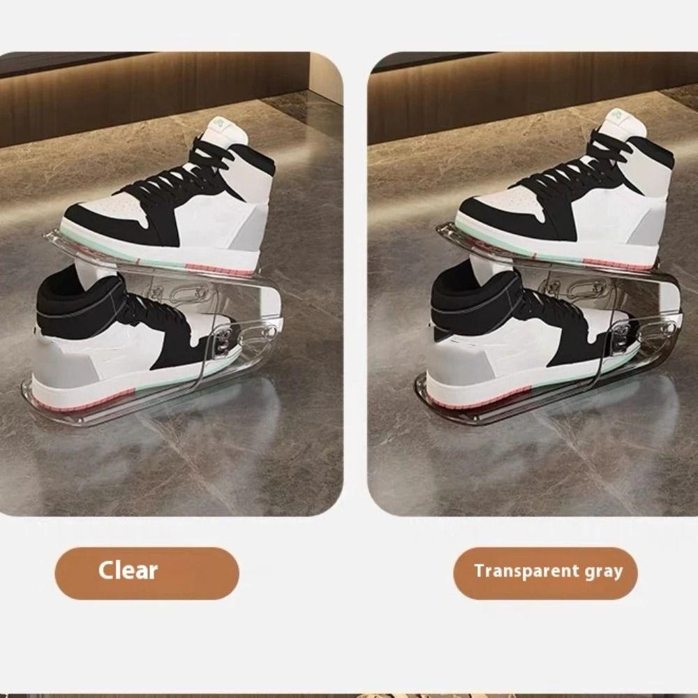 Регулируемый поднос для обуви Двухслойный держатель для обуви Шкаф для обуви Инструмент для хранения Стойка для обуви Обувь