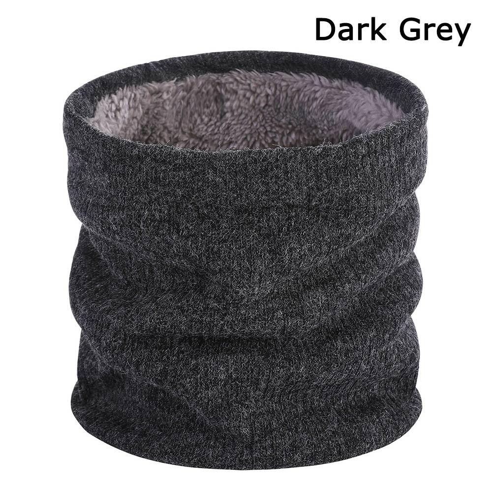 Теплый шарф-труба для шеи, вязаный шарф, двухслойная грелка для шеи, модная маска для езды, женская/мужская