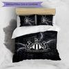 Newcastle United Football Printed 3 Pieces Bedding Set, Comfortable Skin Friendly Bedroom Duvet Cover Set