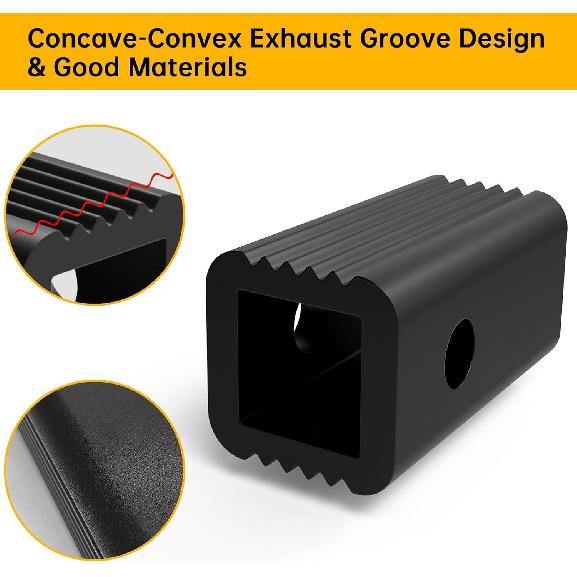 2 inches to 1-1/4 inches Hitch Receiver Adapter ert Sleeve 2" to 1-1/4"