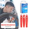 Bike Tire Repair Tool Kit Cycling Puncture Tools Biking Rubber Patch Piece Lever Sets Portable Dustproof Cycling Parts