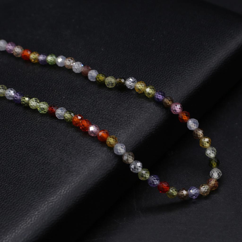 Натуральный камень граненые бусины циркон маленькие бусины 4 мм подвески для изготовления ювелирных изделий DIY ожерелье браслет серьги аксессуар